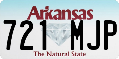 AR license plate 721MJP
