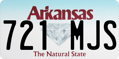 AR license plate 721MJS