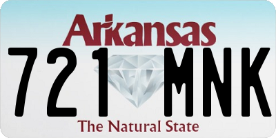 AR license plate 721MNK
