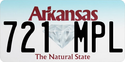 AR license plate 721MPL