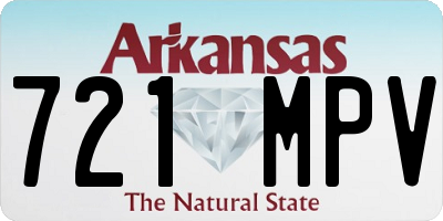 AR license plate 721MPV