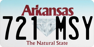 AR license plate 721MSY