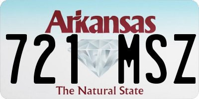 AR license plate 721MSZ