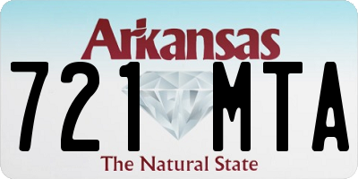AR license plate 721MTA