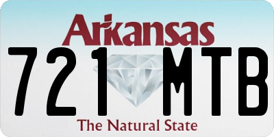 AR license plate 721MTB