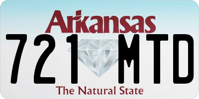 AR license plate 721MTD