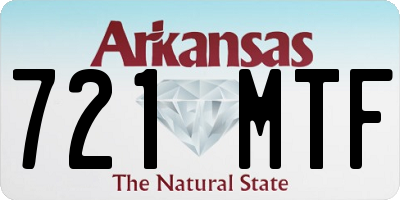 AR license plate 721MTF