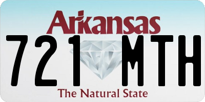 AR license plate 721MTH