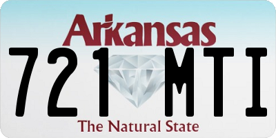 AR license plate 721MTI