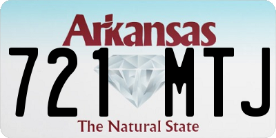AR license plate 721MTJ