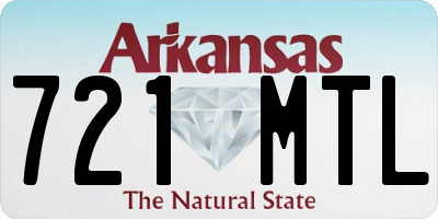 AR license plate 721MTL