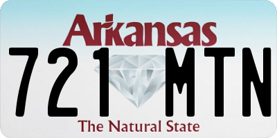 AR license plate 721MTN