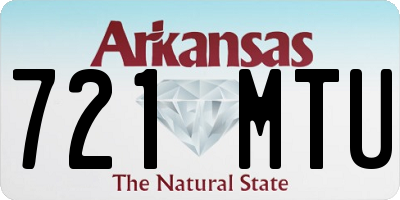 AR license plate 721MTU