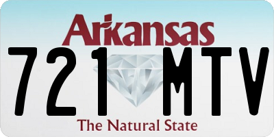 AR license plate 721MTV
