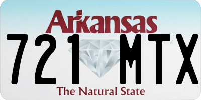 AR license plate 721MTX