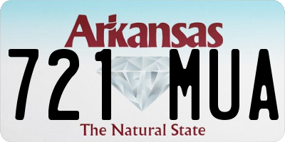 AR license plate 721MUA
