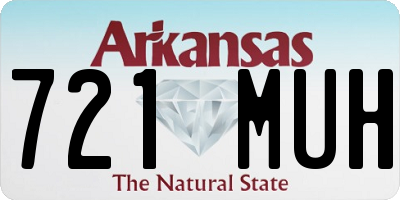 AR license plate 721MUH