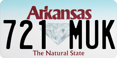 AR license plate 721MUK