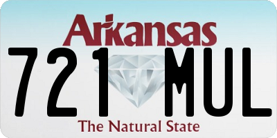 AR license plate 721MUL