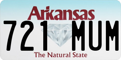 AR license plate 721MUM