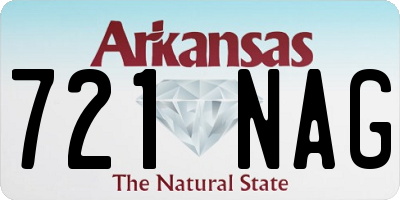 AR license plate 721NAG