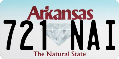AR license plate 721NAI