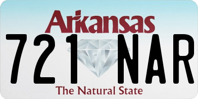 AR license plate 721NAR