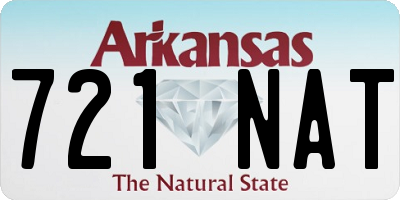 AR license plate 721NAT