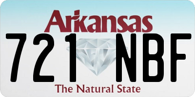 AR license plate 721NBF