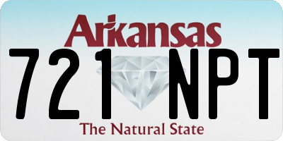 AR license plate 721NPT