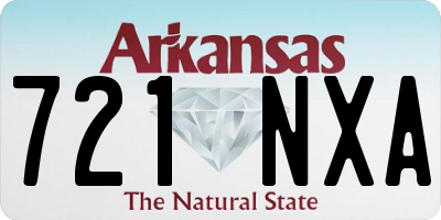 AR license plate 721NXA