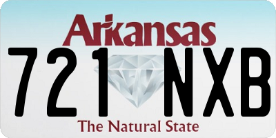 AR license plate 721NXB