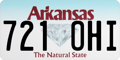 AR license plate 721OHI