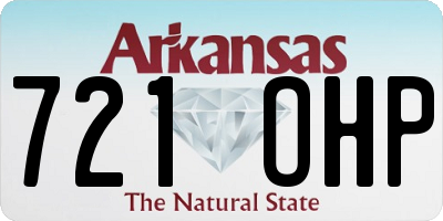 AR license plate 721OHP