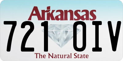 AR license plate 721OIV