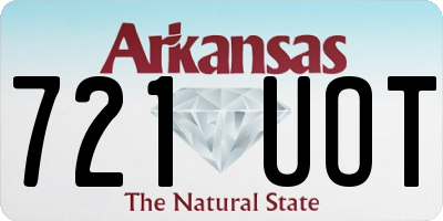 AR license plate 721UOT