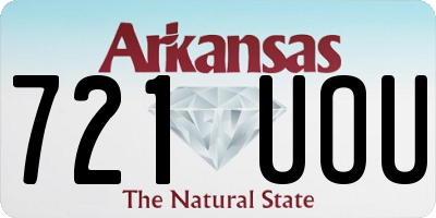 AR license plate 721UOU
