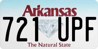 AR license plate 721UPF
