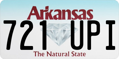 AR license plate 721UPI