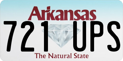 AR license plate 721UPS