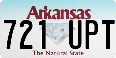 AR license plate 721UPT
