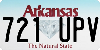 AR license plate 721UPV