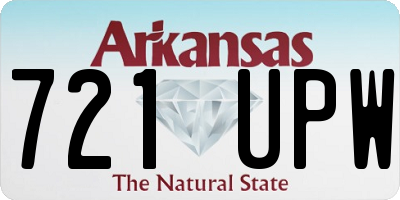 AR license plate 721UPW