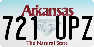 AR license plate 721UPZ