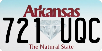 AR license plate 721UQC