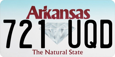 AR license plate 721UQD