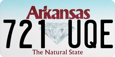 AR license plate 721UQE