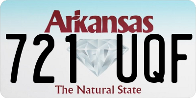 AR license plate 721UQF