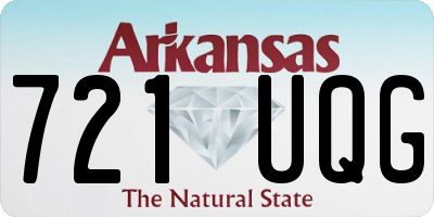 AR license plate 721UQG