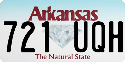 AR license plate 721UQH